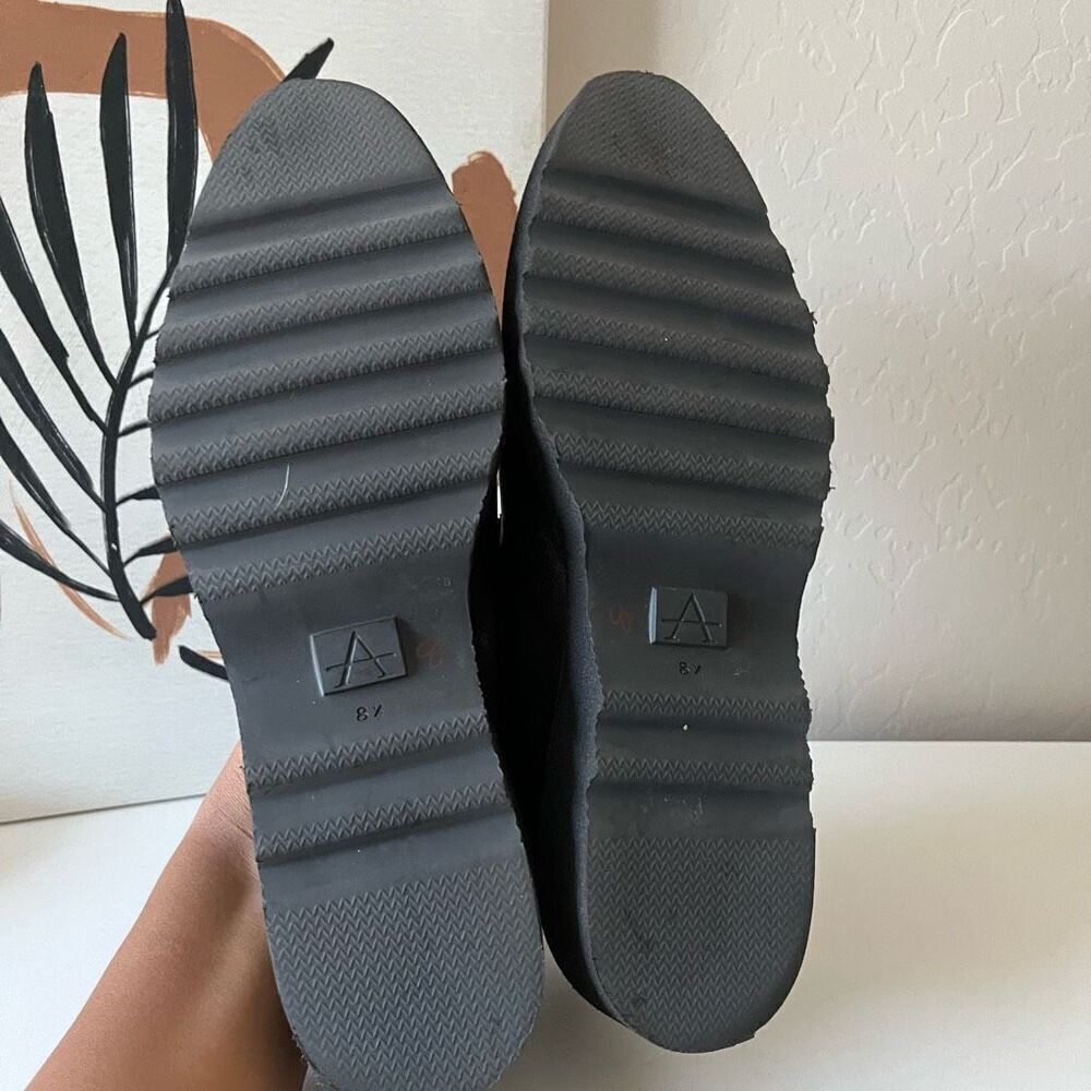 Aquatalia Kelsey‎ Bronze Slip On Platform Leather Loafers Size 8.5 - Picture 7 of 8